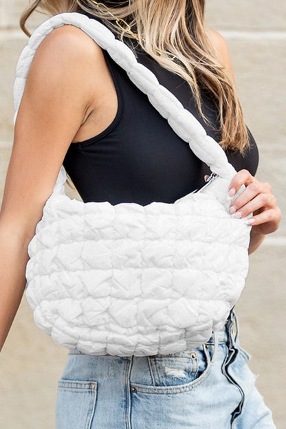 Dale Quilted Puffer Shoulder Bag in 4 Colors