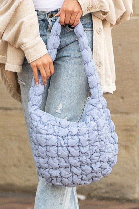 Dale Quilted Puffer Shoulder Bag in 4 Colors