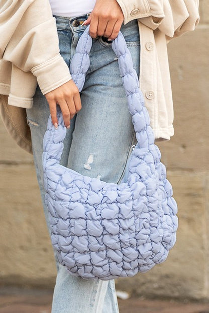 Dale Quilted Puffer Shoulder Bag in 4 Colors