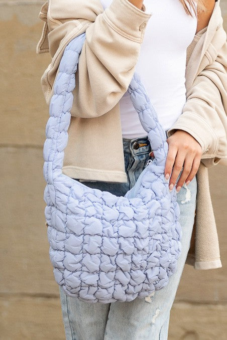 Dale Quilted Puffer Shoulder Bag in 4 Colors