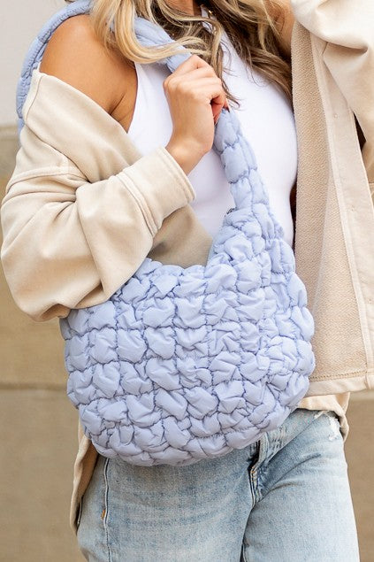 Dale Quilted Puffer Shoulder Bag in 4 Colors