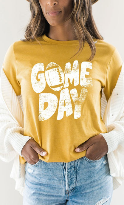 Distressed Game Day Graphic Tee PLUS