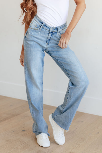 Mildred High Rise V Front Waistband Straight Leg Jeans (sizes 13-24)