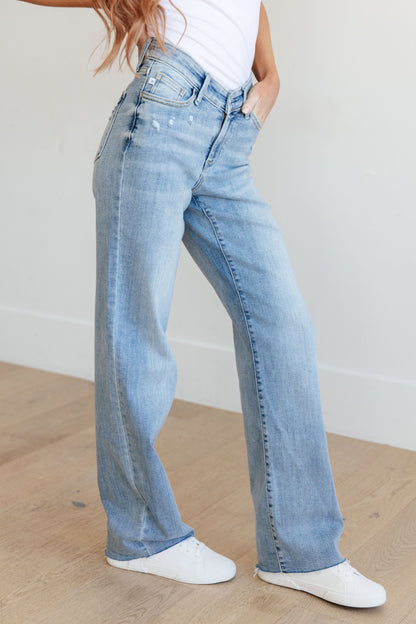 Mildred High Rise V Front Waistband Straight Leg Jeans (sizes 13-24)