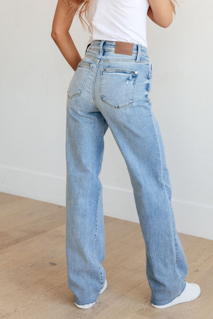 Mildred High Rise V Front Waistband Straight Leg Jeans (sizes 13-24)