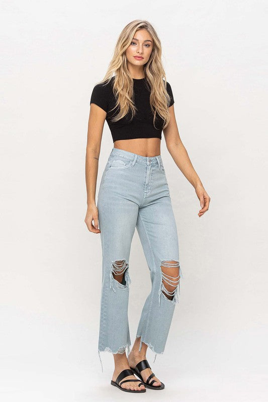 90"s Vintage Crop Flare Jeans from Vervet