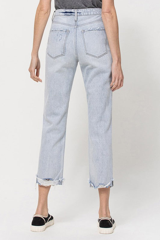 Super High Relaxed Cuffed Straight Jeansfrom Vervet